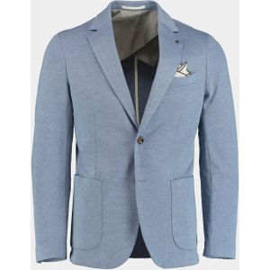 Bos - Mylo Jersey Jacket - Colbert - Jeans Blauw - Regular Fit, 2-Knoops Sluiting