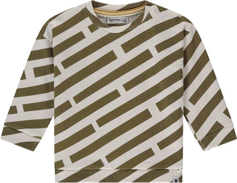 Babyface - Sweater - Groen - Regular Fit - Lange Mouwen