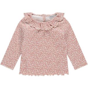 Babyface - Longsleeve - Stretchkatoen - Met Peter Pan-kraag en Ruches