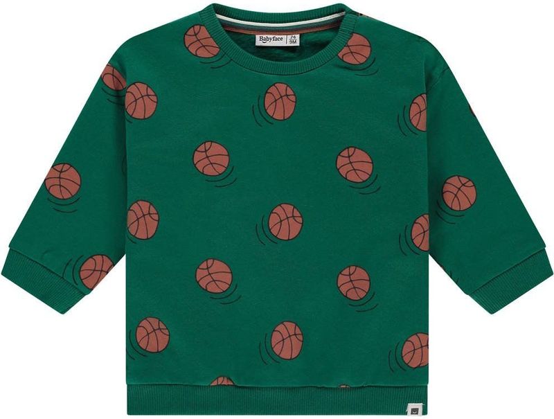 Babyface - Sweater - Groen - Regular Fit - Lange Mouwen