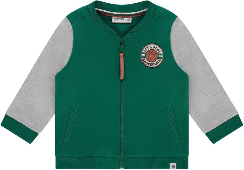 Babyface - Sweatvest - Groen - Regular Fit - Lange Mouwen
