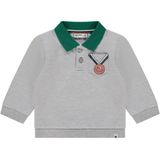 Babyface - Sweater - Grijs - Regular Fit - Polo Kraag - Lange Mouwen