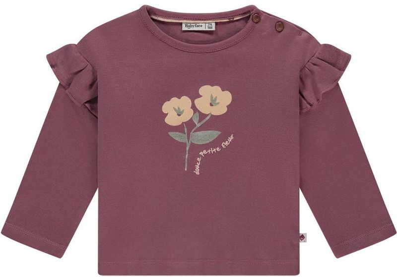 Babyface - Longsleeve - 100% Katoen - Met Ruches en Drukknoopjes