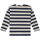 Stains & Stories - T-shirt - Blauw - Gestreept