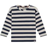 Stains & Stories - T-shirt - Blauw - Gestreept