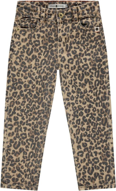 Stains&Stories - Broek - Loose Fit - Katoen met Elastaan - Regular Waist