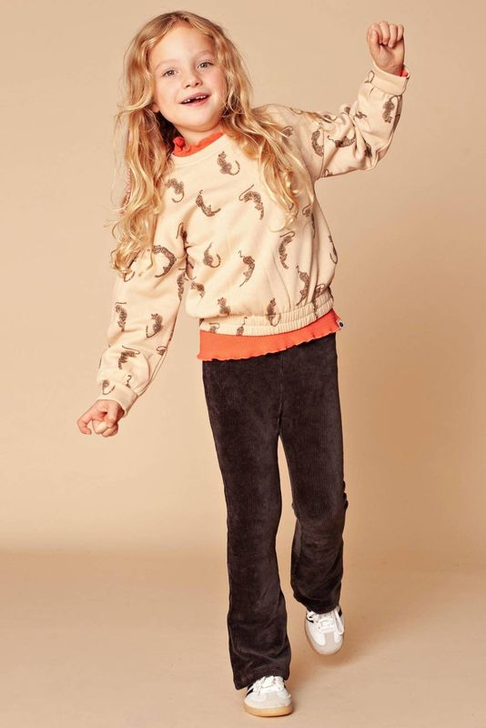 Stains&Stories - Broek - Flared Pasvorm - Corduroy - Lange Lengte