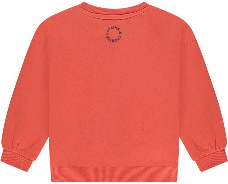 Stains&Stories - Sweater - Katoen en Elastaan - Lange Mouwen - Ronde Hals