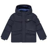Stains&Stories - Gewatteerde Jas - Donkerblauw - Winterjas