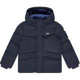 Stains&Stories - Gewatteerde Jas - Donkerblauw - Winterjas