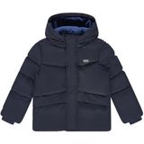 Stains&Stories - Gewatteerde Jas - Donkerblauw - Winterjas