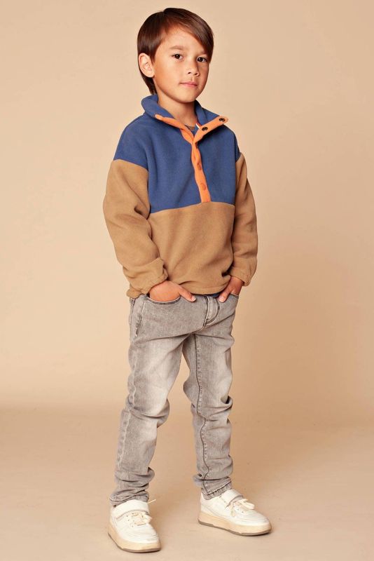 Stains&Stories - Regular Fit Jeans - Grijs - Stretchdenim