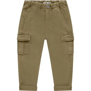 Stains&Stories - Loose Casual Broek - Bruin - Katoen met Elastaan