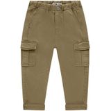 Stains&Stories - Loose Casual Broek - Bruin - Katoen met Elastaan