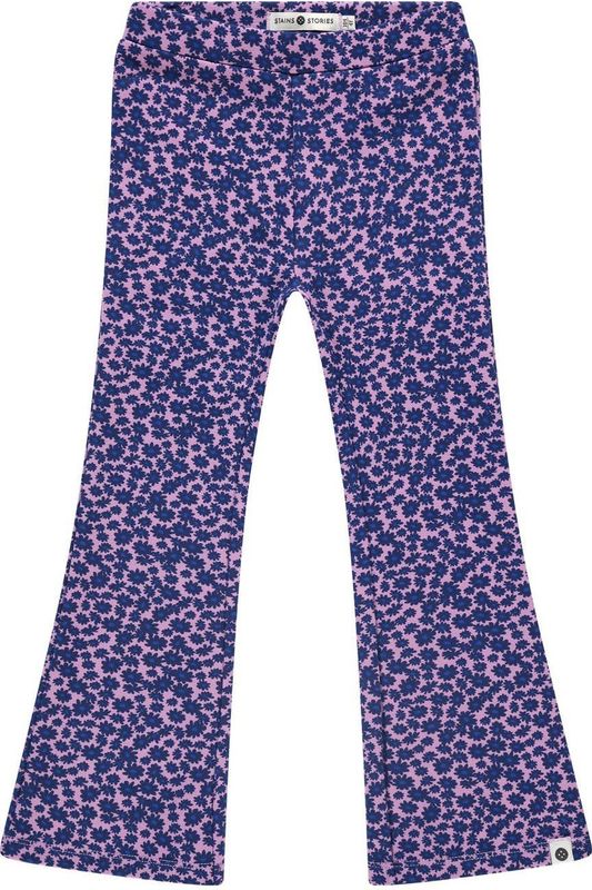 Stains&Stories - Flared Broek - Stretchkatoen - Regular Waist