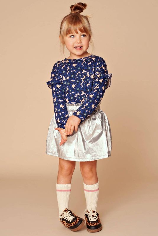 Stains&Stories - Rok - Korte Lengte - Polyester - Elastische Tailleband