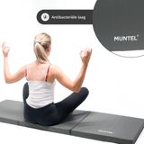 Muntel® Fitnessmat - Sportmat - Premium Kwaliteit - Opvouwbaar - 3 Delig - 180 X 60 X 5.5 cm - Grijs