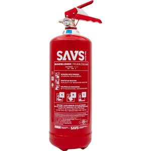 SAVS® Brandblusser poeder 3 kg - 21A 113B C - Met montagebeugel - Poederblusser