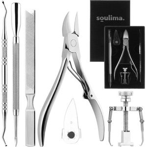 Pedicure Set I Nagelverzorging Set I Manicure set I Ingegroeide Teennagel Nagel Set I RVS I 7-Delig