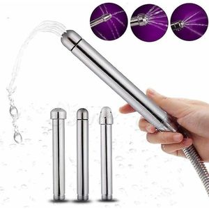 Anaal Douche Met 3 Opzetstukken I Vaginale Cleaner I Anaal Spoelen I Vaginaal Spoelen I Enema Set I Klysma Douche I Aluminium