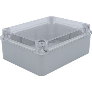 Kabeldoos - Lasdoos - Velvalux Panoboxpro - Verdeeldoos - IP65 - IK10 - 145x190x80mm - Grijs - Transparant Deksel
