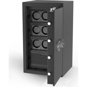 Emperor Safes - Horloge Kluis - Emperor Nero 4 W3D1 - Matt Zwart - 75 x 43,5 x 39,3 cm