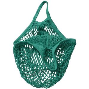 Retro Organische Katoenen Boodschappentas - Groen - Eco Boodschappentas - Mesh Organic Cotton Shopping Bag - 1 Stuk