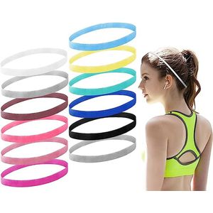 5-Pack Sport Haarband Elastiek – Voetbal Haarband – Unisex – Antislip - Multicolor