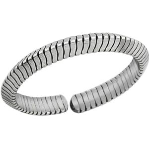 WeLoveSilver - Zilveren Teenring - Lijntjes - 925 Sterling Zilver