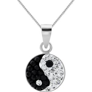WeLoveSilver - Yin Yang Ketting - Zilver - 925 Sterling Zilver - 45 cm