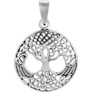 WeLoveSilver - Hanger - Zilver - Cirkel - Tree of Life