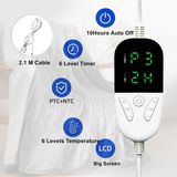 Quality Heating - Elektrische Omslagdeken - Grijs - Fleece