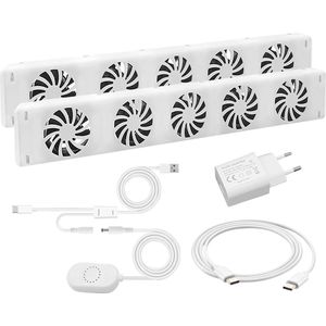 QH - Turbo Booster - Radiator Ventilator Duo Set - Innovatief - Efficiënt