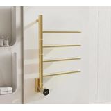 Quality Heating - Elektrische Handdoek Radiator - Goud - Met Thermostaat