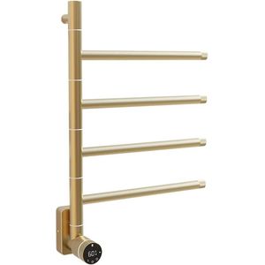Quality Heating - Elektrische Handdoek Radiator - Goud - Met Thermostaat