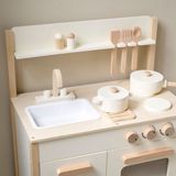 Houten Speelkeuken - Chantilly - Beige - Inclusief 10 Accessoires