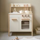 Houten Speelkeuken - Chantilly - Beige - Inclusief 10 Accessoires
