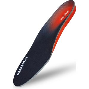 SUPSOLE - Hielspoor Inlegzolen - Zwart - Gel Kussen