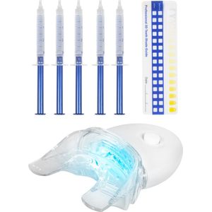 Nuvance - Tandenbleekset - 5 Spuiten Zonder Peroxide (0%) - Tandenblekers - Tanden Bleken - Teeth Whitening Kit - Witte Tanden