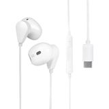 Nuvance - In-Ear Oordopjes met Draad - Wit - USB-C Aansluiting