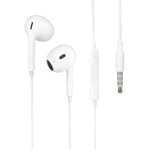 Nuvance - In-Ear Oordopjes met Draad - Wit - 3.5mm Jack Aansluiting