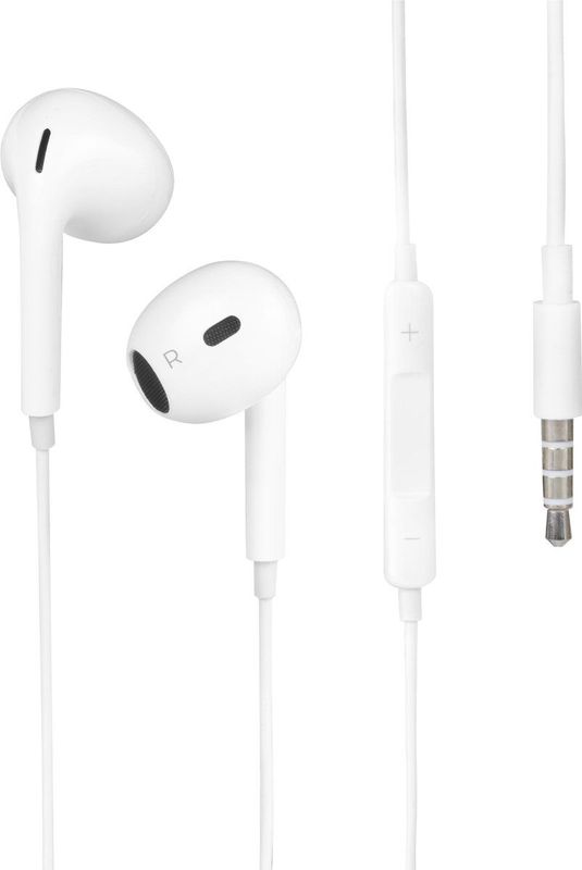 Nuvance - In-Ear Oordopjes met Draad - Wit - 3.5mm Jack Aansluiting