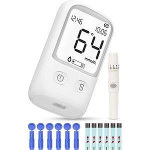Nuvance - Glucosemeter - Startpakket - Bloedsuikermeter - Incl. 50 Test Strips en 50 Lancetten