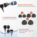 Nuvance - Oordopjes met Draad - In-Ear - Zwart - USB-C Aansluiting