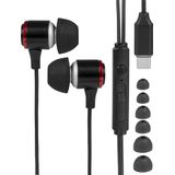 Nuvance - Oordopjes met Draad - In-Ear - Zwart - USB-C Aansluiting