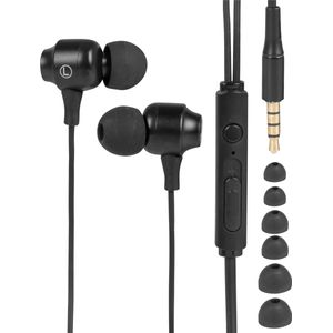 Nuvance - Oordopjes met Draad - In-Ear - Zwart
