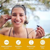 Nuvance - Oordopjes met Draad - In-Ear - Zwart - USB-C