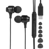 Nuvance - Oordopjes met Draad - In-Ear - Zwart - USB-C