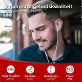 Nuvance - Oordopjes met Draad - In-Ear - Wit - 3.5mm Jack Aansluiting