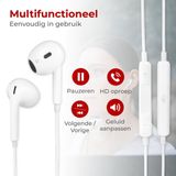 Nuvance - Oordopjes met Draad - In-Ear - Wit - 3.5mm Jack Aansluiting